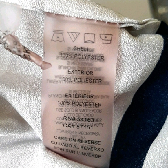 Calvin Klein Stripe Button Blouse 4 - Picture 10 of 11